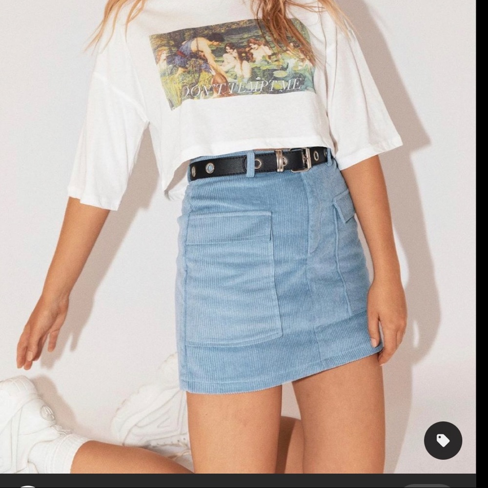 Princess Polly Blue mini skirt